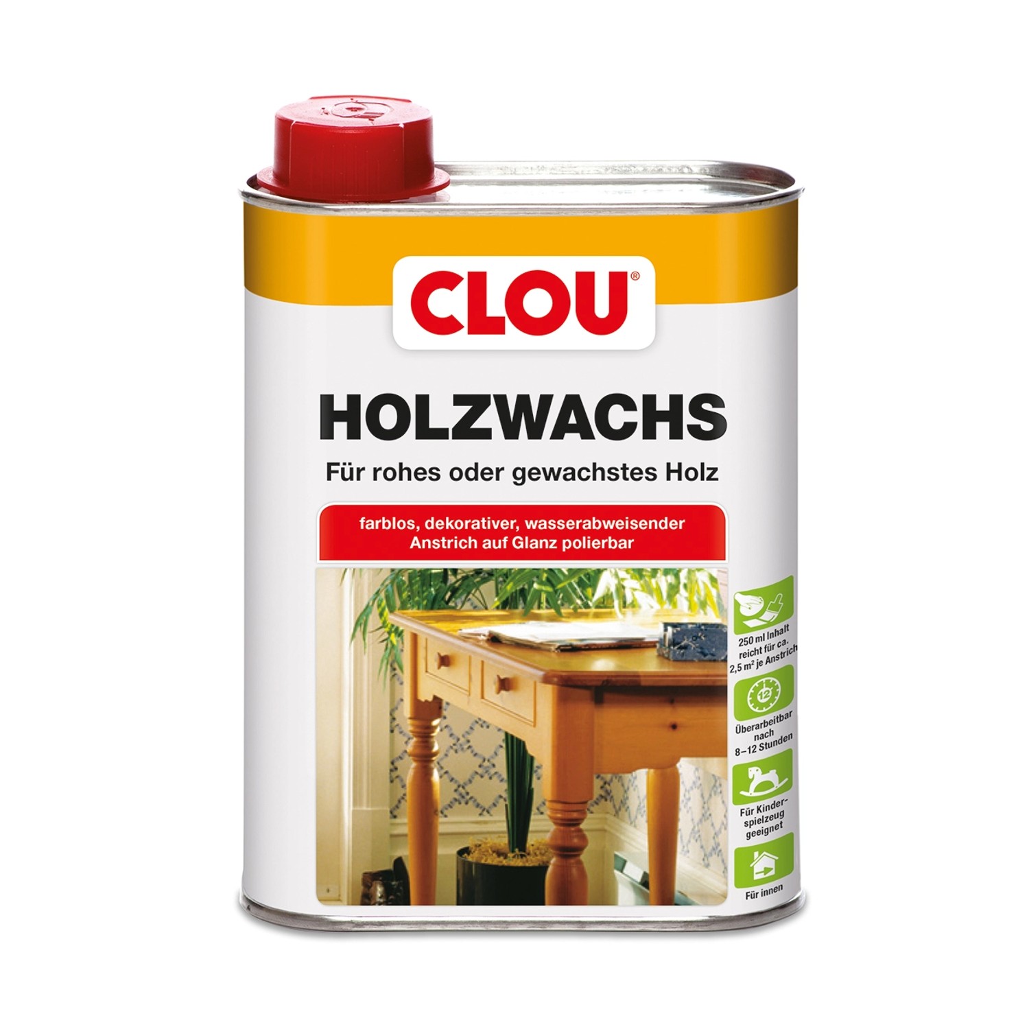 Clou Holzwachs Transparent 250 ml Clou Holzwachs Transparent 250 ml von CLOU