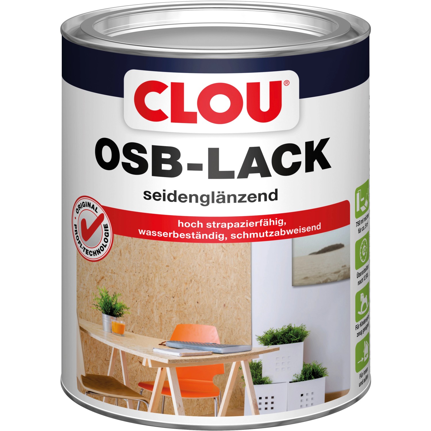 Clou OSB-Lack Transparent seidenglänzend 750 ml Clou OSB-Lack Transparent seidenglänzend 750 ml von CLOU