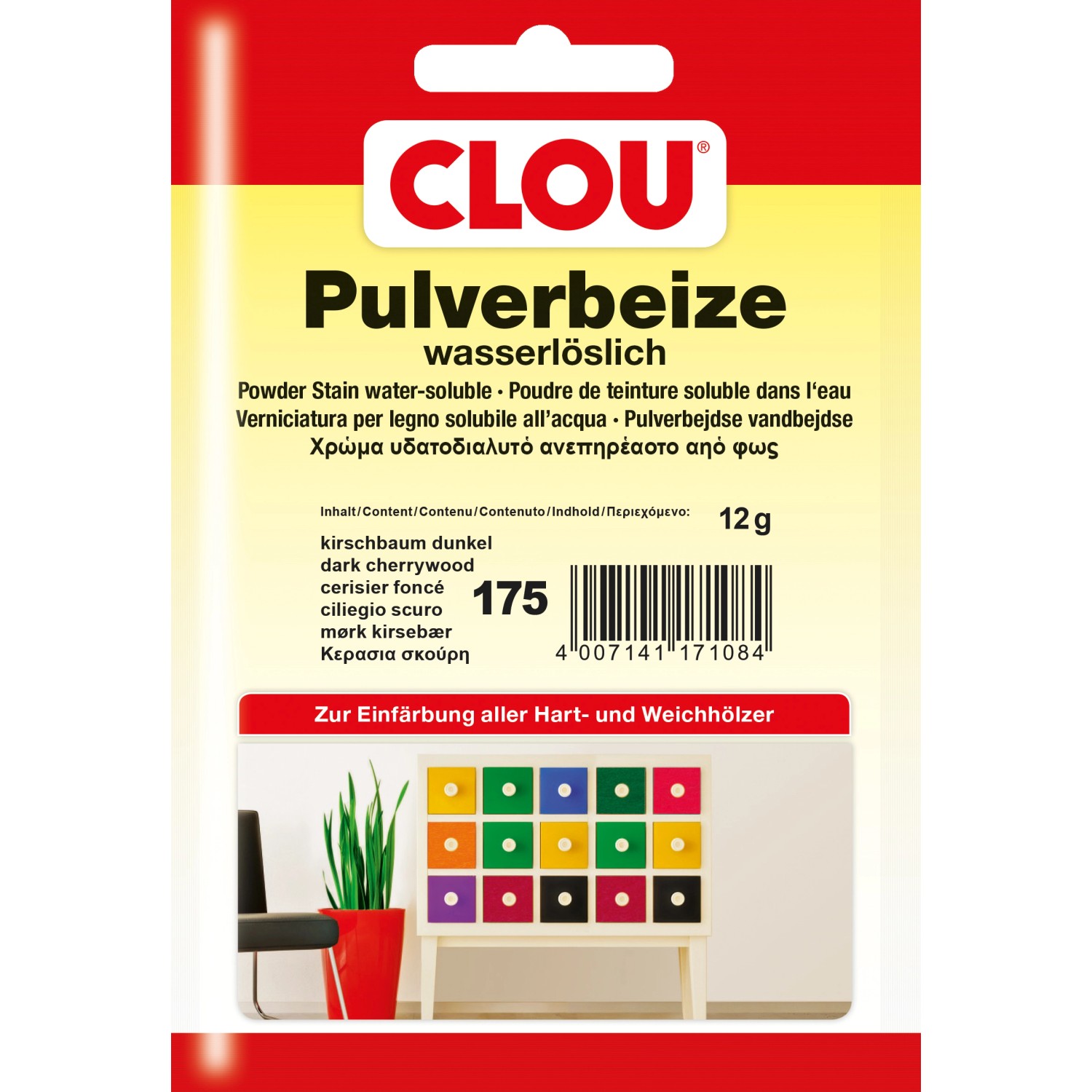 Clou Pulverbeize Kirschbaum Dunkel 12 g von CLOU