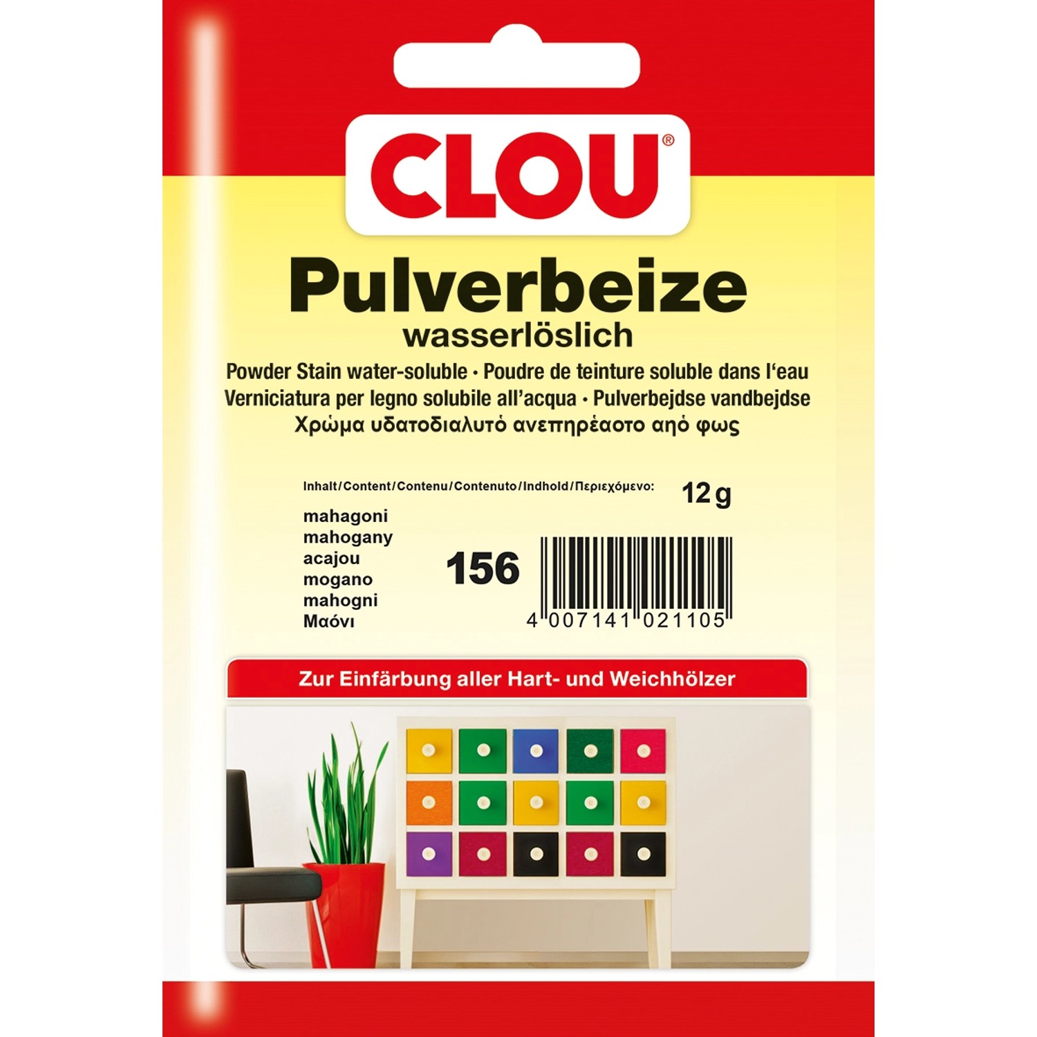 Clou Pulverbeize Mahagoni 12 g von CLOU