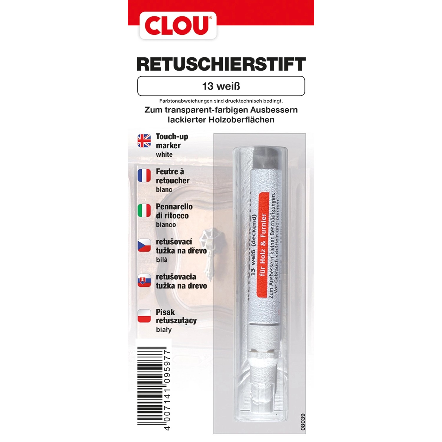 Clou Retuschier-Stift Weiß von CLOU