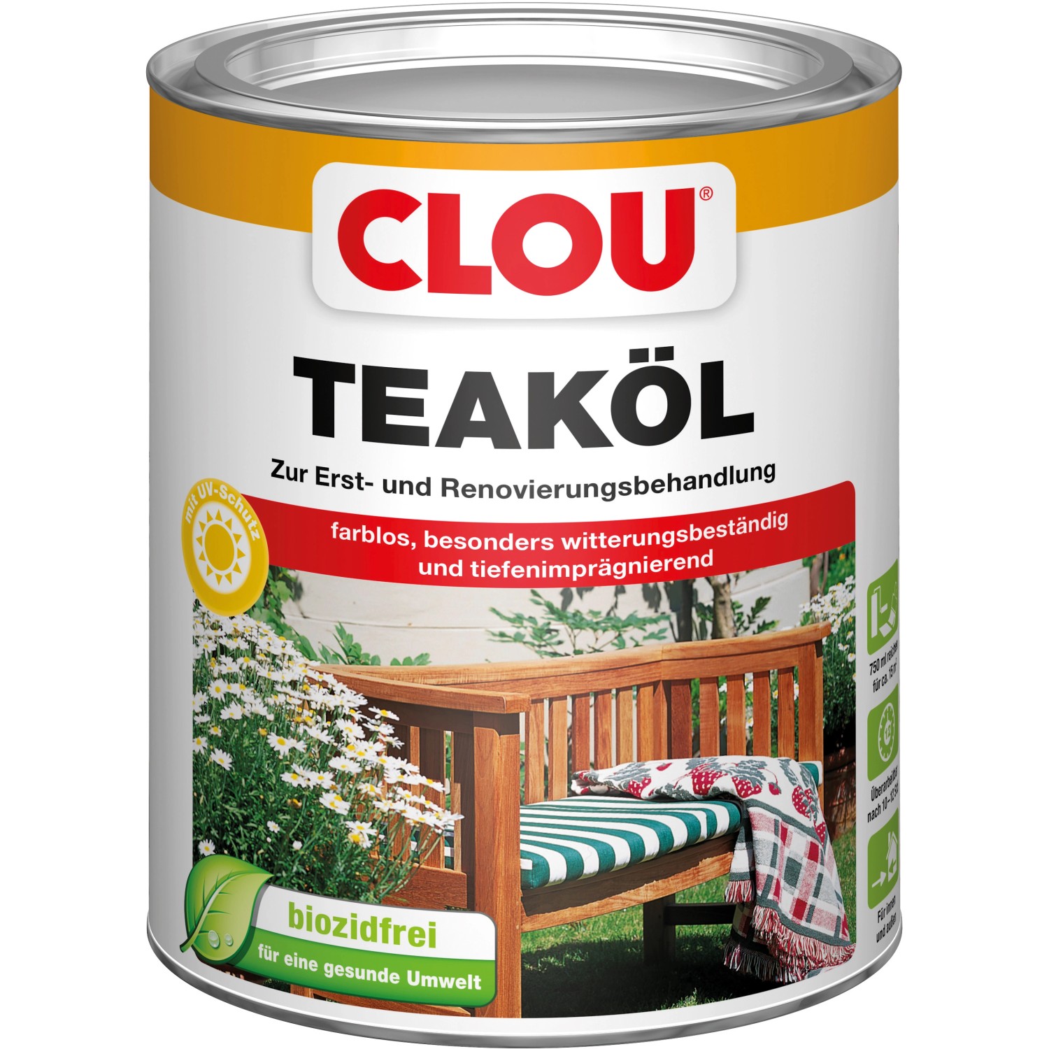 Clou Teaköl Transparent 750 ml von CLOU