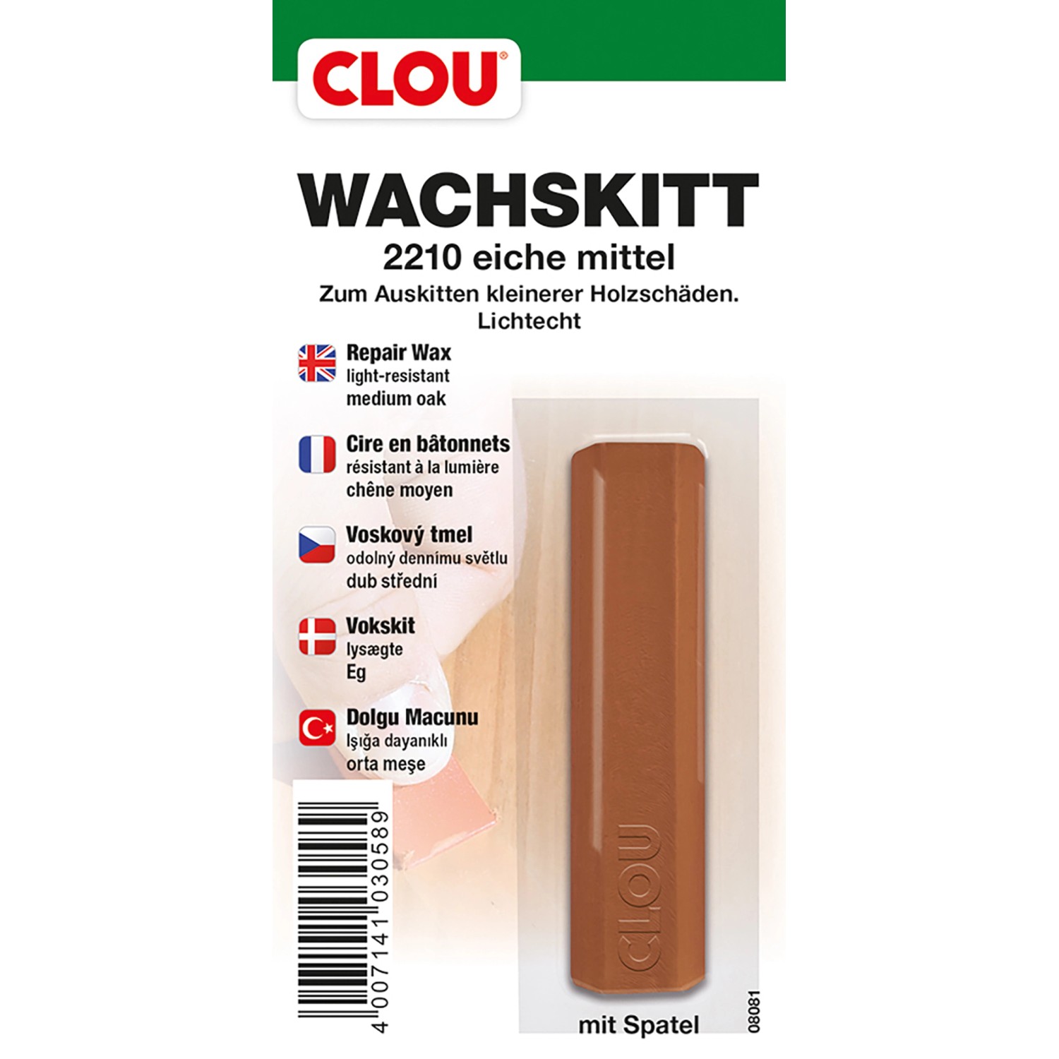 Clou Wachskitt Eiche Mittel von CLOU