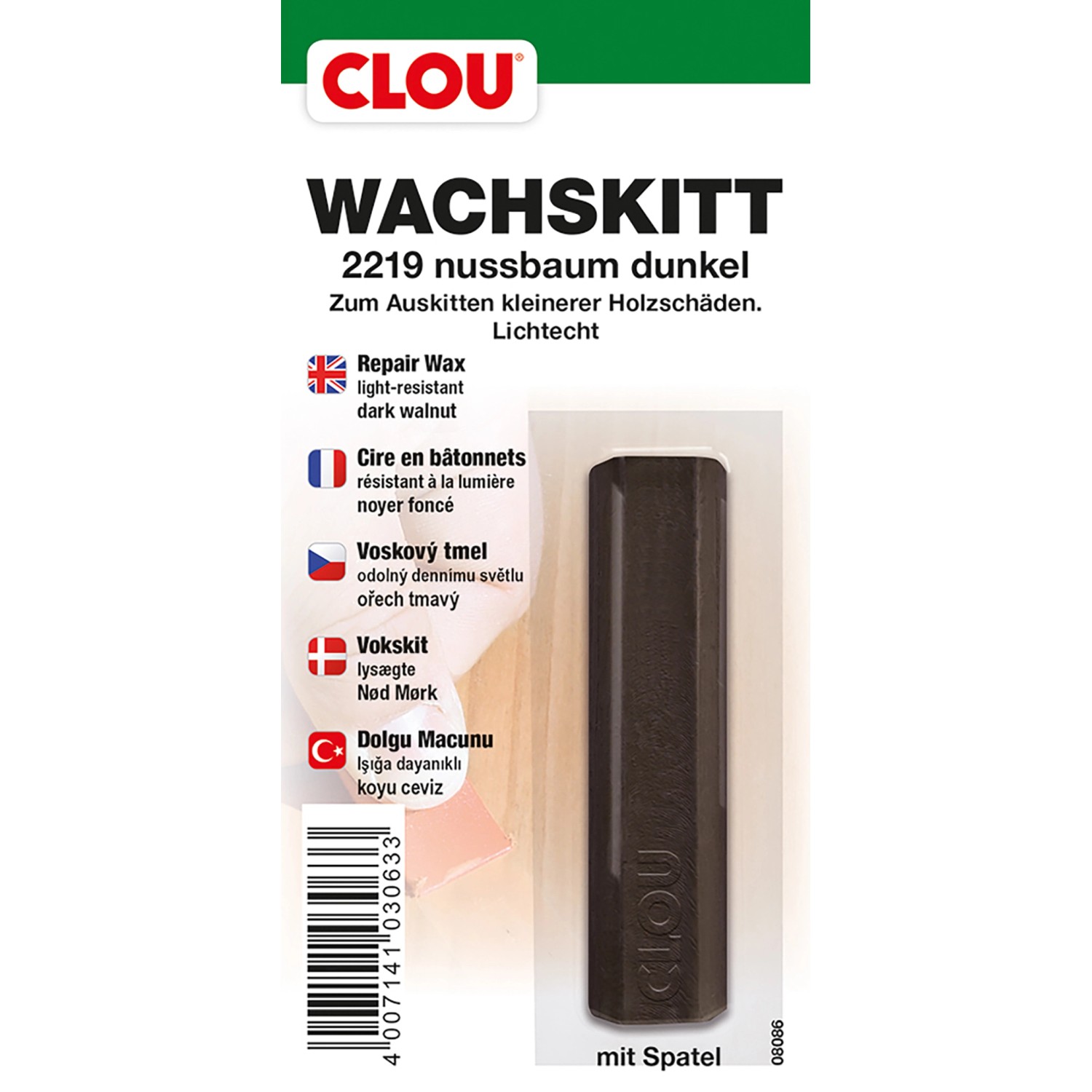 Clou Wachskitt Nussbaum Dunkel 15 g Clou Wachskitt Nussbaum Dunkel 15 g von CLOU
