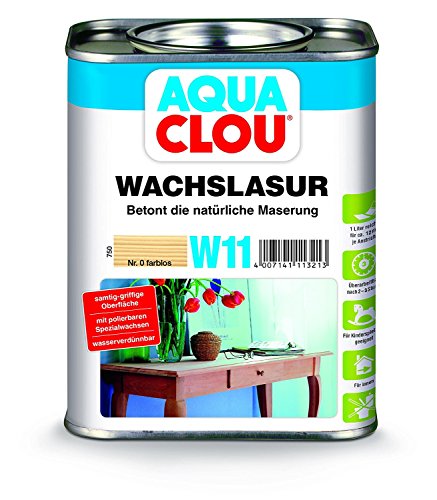 Clou Wachslasur W11 farblos 0,750 L von CLOU