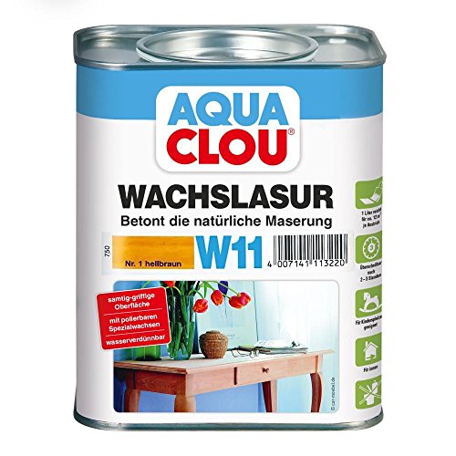 Clou Wachslasur W11 hellbraun 0,750 L von CLOU