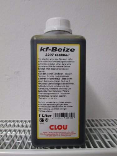 Clou kf - Beize - Gold Teak 2206 - 1000 ml / 1 ltr. - Foto ist ein Beispiel von CLOU