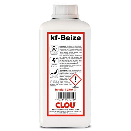 Clou kf - Beize - Nussbaum Mittel 2208-1000 ml / 1 ltr von CLOU