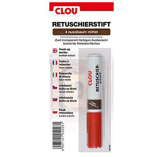 Format 4007141040281 – Retuschierstift Nr. 4 Nussbaum mittel von CLOU