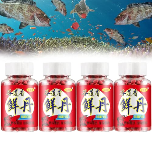 CLOUDEMO 2024 New Natural Bait Scent Fish Attractants for Baits, Strong Fish Attractant Concentrated Bait, Universal Fishing Attractant Scent Baits Outdoor Fishing Accessories (4Pcs) von CLOUDEMO