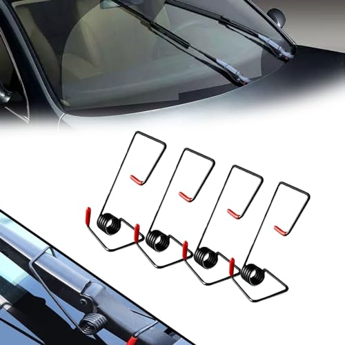 CLOUDEMO Windshield Wiper Arm Pressure Spring Booster, Windshield Wiper Tension Spring, Wiper Arm Pressure Spring Set, Car Windshield Wipers Replacement Kit, Easy to Install (4Pcs) von CLOUDEMO