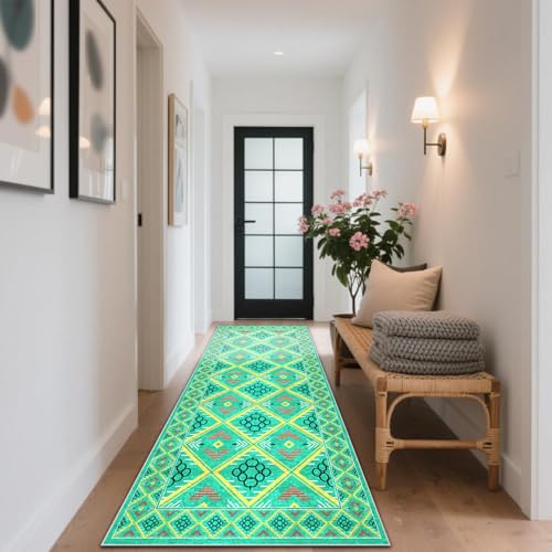CLOYAO Waschbarer Läufer Teppich Flur Teppichläufer Lang rutschfest Küche Teppiche Flurläufer Teppichläufer Bettvorleger Küchen Wohnzimmer Schlafzimmer Teppiche 70 x 130 cm CLOYAO Waschbarer Läufer Teppich Flur Teppichläufer Lang rutschfest Küche Teppiche Flurläufer Teppichläufer Bettvorleger Küchen Wohnzimmer Schlafzimmer Teppiche 70 x 130 cm von CLOYAO