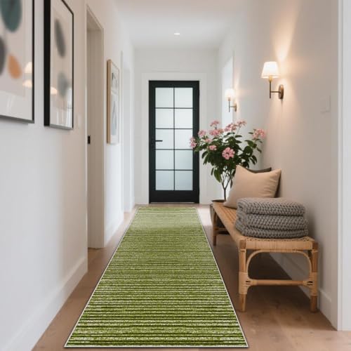 CLOYAO Waschbarer Läufer Teppich Flur Teppichläufer Lang rutschfest Küche Teppiche Flurläufer Teppichläufer Bettvorleger Küchen Wohnzimmer Schlafzimmer Teppiche 70 x 450 cm von CLOYAO