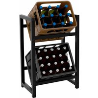 Getränkekistenständer Stack schwarz 75x47x31 cm Getränkekistenständer Stack schwarz 75x47x31 cm von CLP