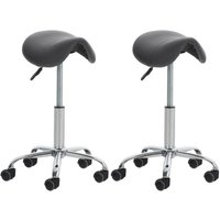 CLP - 2er Set Arbeitshocker Reno Kunstleder grau CLP - 2er Set Arbeitshocker Reno Kunstleder grau von CLP
