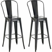 CLP - 2er Set Barhocker Aiden Metall schwarz CLP - 2er Set Barhocker Aiden Metall schwarz von CLP