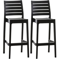 2er Set Barhocker Ares schwarz 2er Set Barhocker Ares schwarz von CLP