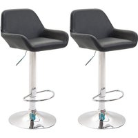 2er Set Barhocker Braga Kunstleder schwarz chrom 2er Set Barhocker Braga Kunstleder schwarz chrom von CLP