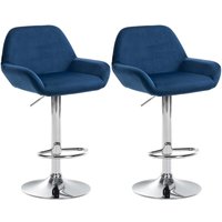 2er Set Barhocker Braga Samt 2er Set Barhocker Braga Samt von CLP