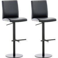 2er Set Barhocker Cadiz Kunstlederbezug schwarz schwarz 2er Set Barhocker Cadiz Kunstlederbezug schwarz schwarz von CLP