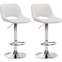 CLP - 2er Set Barhocker Camden Samt creme Metall in Chromoptik CLP - 2er Set Barhocker Camden Samt creme Metall in Chromoptik von CLP