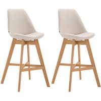 2er Set Barhocker Cannes Stoff creme natura 2er Set Barhocker Cannes Stoff creme natura von CLP