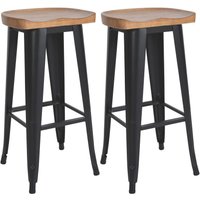 2er Set Barhocker Clara schwarz 2er Set Barhocker Clara schwarz von CLP