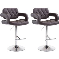 2er Set Barhocker Dublin braun 2er Set Barhocker Dublin braun von CLP