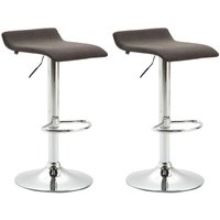 2er Set Barhocker Dyn Stoff dunkelgrau 2er Set Barhocker Dyn Stoff dunkelgrau von CLP