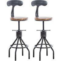 2er Set Barhocker Hanam antik silber von CLP
