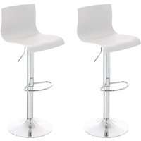CLP - 2er Set Barhocker Hover Kunststoff weiß CLP - 2er Set Barhocker Hover Kunststoff weiß von CLP