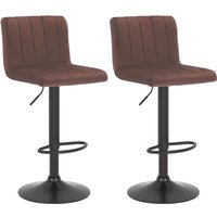 2er Set Barhocker Jamie Samt braun 2er Set Barhocker Jamie Samt braun von CLP
