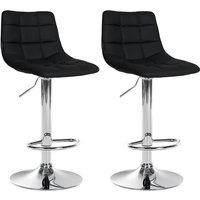 2er Set Barhocker Jerry Kunstleder schwarz chrom 2er Set Barhocker Jerry Kunstleder schwarz chrom von CLP