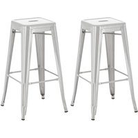 2er Set Barhocker Joshua silber 2er Set Barhocker Joshua silber von CLP