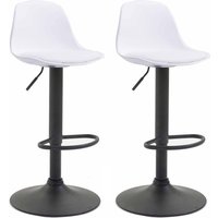 CLP - 2er Set Barhocker Kiel Kunststoff schwarz weiß CLP - 2er Set Barhocker Kiel Kunststoff schwarz weiß von CLP