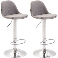 CLP - 2er Set Barhocker Kiel Stoff grau CLP - 2er Set Barhocker Kiel Stoff grau von CLP