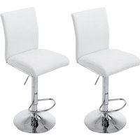 2er Set Barhocker Köln Kunstleder weiß 2er Set Barhocker Köln Kunstleder weiß von CLP