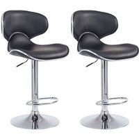 2er Set Barhocker Las Vegas Kunstleder schwarz chrom 2er Set Barhocker Las Vegas Kunstleder schwarz chrom von CLP