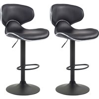 2er Set Barhocker Las Vegas Kunstleder schwarz schwarz 2er Set Barhocker Las Vegas Kunstleder schwarz schwarz von CLP