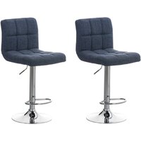 2er Set Barhocker Peru Stoff blau 2er Set Barhocker Peru Stoff blau von CLP