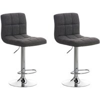 2er Set Barhocker Peru Stoff hellgrau 2er Set Barhocker Peru Stoff hellgrau von CLP