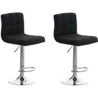 2er Set Barhocker Peru Stoff schwarz von CLP