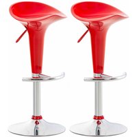 2er Set Barhocker Saddle rot 2er Set Barhocker Saddle rot von CLP