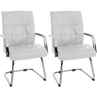 2er Set Besucherstühle Sievert weiß 2er Set Besucherstühle Sievert weiß von CLP