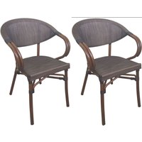 2er Set Bistrostühle Madetta coffee 2er Set Bistrostühle Madetta coffee von CLP