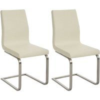 2er Set Esszimmerstühle Belfort creme von CLP