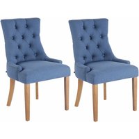 2er Set Esszimmerstuhl Aberdeen Stoff antik-hell blau 2er Set Esszimmerstuhl Aberdeen Stoff antik-hell blau von CLP