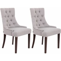 2er Set Esszimmerstuhl Aberdeen Stoff antik grau von CLP