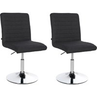 CLP - 2er Set Esszimmerstuhl Elvas Stoff schwarz CLP - 2er Set Esszimmerstuhl Elvas Stoff schwarz von CLP