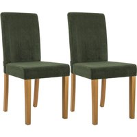 2er Set Esszimmerstuhl Ina Cord grün antik-hell 2er Set Esszimmerstuhl Ina Cord grün antik-hell von CLP